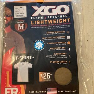 XGO flame retardant lightweight Coyote brown tshirt size medium